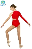 BODY LYCRA CON STRASS ROSSO DONNA